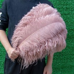 Grandes Plumes d'Autruche Blanches de 15 à 60cm Centres de Table de Carnaval Accessoires de