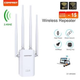 Répéteur Wifi domestique 300-2100Mbps 4 antennes 2.4/5 Ghz avec Port LAN/WAN routeur sans fil