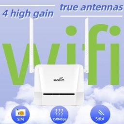 Carte réseau 4G sans fil 150Mbps Dongle illimité avec 4 antennes à Gain élevé 5dbi pour Modem