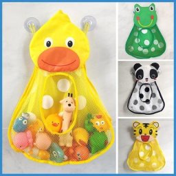 Sac de rangement en filet pour jouets de bain pour bébé mignon canard grenouille aspiration