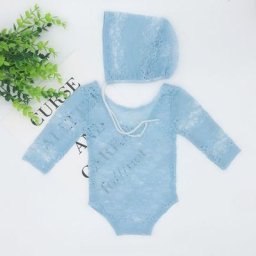 Vêtements de photographie pour enfants en dentelle pour nouveau-nés pleine lune chapeau de