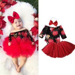 Ensemble barboteuse + jupe tutu + bandeau de sauna pour bébé fille combinaison à imprimé floral