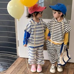 Ensembles de vêtements deux pièces pour bébés pantalons de survêtement et sweat à capuche tenues