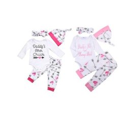 Ensemble de vêtements pour bébés filles de 0 à 24 mois combinaison + pantalon à fleurs Leggings