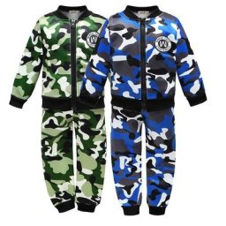 Ensemble de vêtements de sport coupe-vent pour bébé garçon veste chaude en laine camouflage