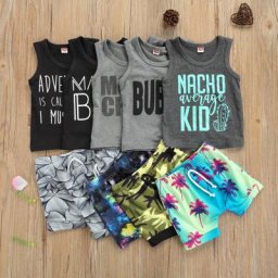 Lioraitin – ensemble de vêtements 2 pièces pour garçons 0-3 ans vêtements d'été pour bébés garçons