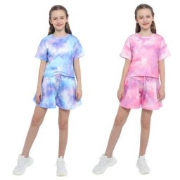 Ensemble de survêtement imprimé coloré pour tout-petits vêtements pour bébés garçons et filles