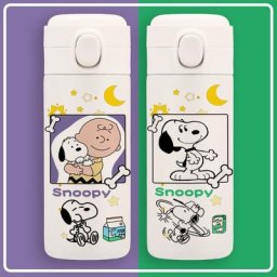 Tasse thermos en acier inoxydable SnoAmendements isolation thermique de dessin animé tasse droite