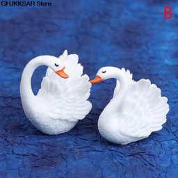 Figurine d'oiseau d'amoureux modèle animal ornement de maison artisanat l'inventaire décoration