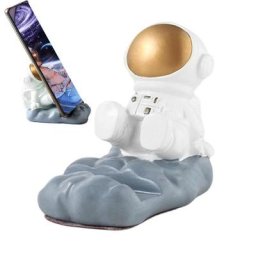 Support de téléphone portable d'astronaute Durable décor de figurines en résine pour support de