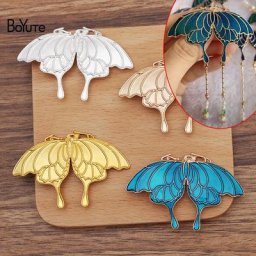 BoYuTe-Matériaux papillon en alliage faits à la main accessoires de bijoux de bricolage bijoux de