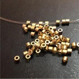 Perles d'espacement en cuivre CriAJtube 100 pièces/lot perles d'espacement composants de