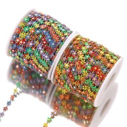 Lien en acier inoxydable pour bricolage fleurs en émail coloré bracelets de cheville exécutifs