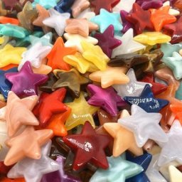15 pièces de perles acryliques en pentagramme 22mm pour la fabrication de bijoux bracelets et