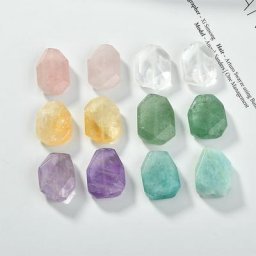 Perle de pierre naturelle irrégulière à facettes Quartz Rose améthyste cristal DIY fabrication