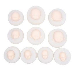 Moules en silicone visage de bébé outils de cuisson fait à la main tête dégradée moule en