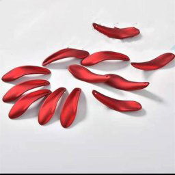 Perles en plastique rouge en forme de fleur bricolage bon bijou fait à la main accessoire 50