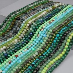 Perles en pierre d'agates vertes naturelles pour la fabrication de bijoux pierres précieuses en