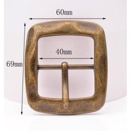RapQuality-Ceinture en cuir avec barre centrale en laiton vintage pour bricolage maroquinerie