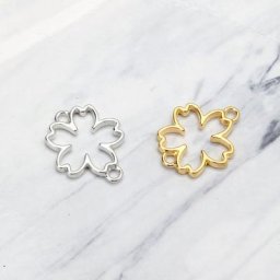 Cadre de fleur de cerisier à faire soi-même 10 pièces pendentif à lunette ouverte en résine UV