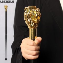 Canne de Marche Décorative pour Homme et Femme Poignée de Tête Dorée Élégante à la Mode ix 2022
