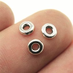 WYSIWYG 100 pièces 5x5x1mm perles d'espace pour collier Bracelet fabrication de bijoux en gros petit
