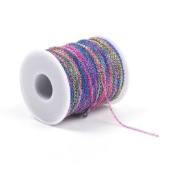 1-5 mètres/lot Arc-En-Ciel 1.5mm Ovale Chaînes à Maillons Pour La Fabrication De Bijoux Fournitures