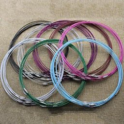 Corde de câble en acier inoxydable pour bijoux à bricoler soi-même fil UL JOChoker résultats