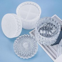 Ensemble de moules en silicone pour les élections en cristal pot de rangement en résine xy bijoux