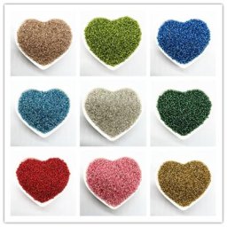 Perles de verre doublées de couleur argent 15 g/lot 3mm effet de breloque accessoires de
