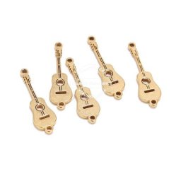 Connecteurs de breloques pour guitare 20 pièces en acier inoxydable couleur or pour la
