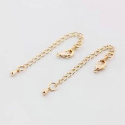 Prolongateur en laiton plaqué or 14 carats équivalent à des fermoirs ster corrigés accessoires de