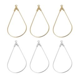 AIOVLO-Boucles d'Oreilles en Métal Cuivré avec Trous Motif Géométrique Goutte d'Eau Populaire