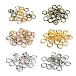 Anneaux fendus en métal pour diabétique 4mm 5mm 6mm 8mm 10mm pendentif en argent or bronze