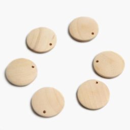 Perles géométriques en bois non finies pour bébé TeWindsor boucles d'oreilles en bois bricolage