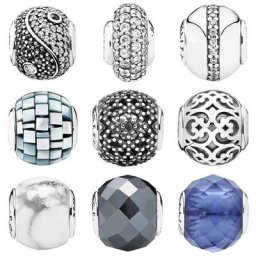 Perle d'équilibre en argent regardé 925 pour bracelet de collection breloque spiritualité