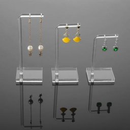 Présentoir de boucles d'oreilles en acrylique transparent vitrine de bijoux support de boucles