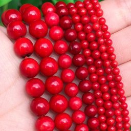 Perles Rondes en Pierre Naturelle de Haute Qualité pour Bijoux Ras du Cou Bracelet à Faire