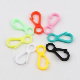 Fermoirs à homard en plastique 100 pièces pour la fabrication de colliers breloques bijoux