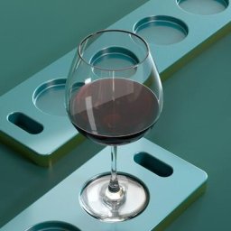 2022 nouveau Plateau Tampon Époxy Résine Moule Porte-Verre À Vin Coaster Silicone Moule BRICOLAGE