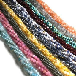 Petites Perles à Facettes en Pierre Naturelle Section Rubellites Grenat Perles pour Bijoux