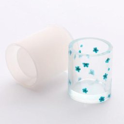 Moules en résine époxy Silicone bricolage support de stylo rond Pot de fleur dessous de verre