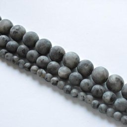 Perles rondes en pierre naturelle Spectrolite mate Labradorite pour la fabrication de bijoux