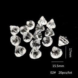 Rideau Transparent en Perles de Clip Acrylique Décoration de Mariage Bricolage ix Maison Salon