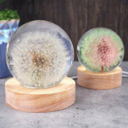 Boule de cristal LED veilleuse en résine époxy moule en Silicone pour décoration de maison Base