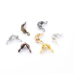 Raccord de fermoir de connecteur pour bijoux boule de cuivre Rhodium JoComponents argent or KC