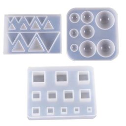517F – boucles d'oreilles pendentif pour fabrication de pierres précieuses moule en Silicone