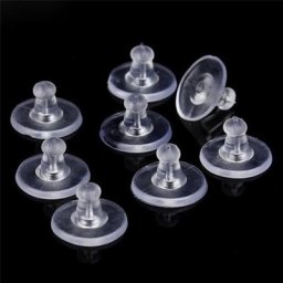Bouchons de boucles d'oreilles en caoutchouc et Silicone 50 pièces/paquet supports de boucles