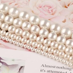 Perles rondes rondes en coquillage blanc naturel pour bijoux tour de cou exécutif bracelet de