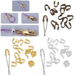 Fil de fer argent et or 100 pièces gardiens et protecteurs boucles en forme de U accessoires